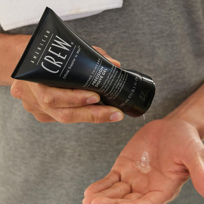 AMERICAN CREW – Precision Shave Gel, 150 ml, Rasiergel für präzise Rasuren, Gel spendet Feuchtigkeit & beruhigt die Haut, Pflegeprodukt beugt Irritationen vor